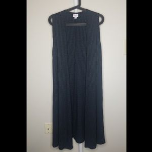LuLaRoe S Joy - dark gray and black NWOT