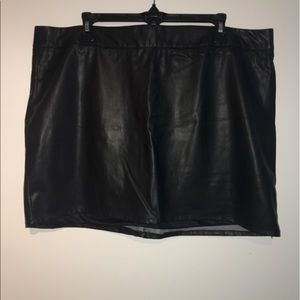 Leather skirt!