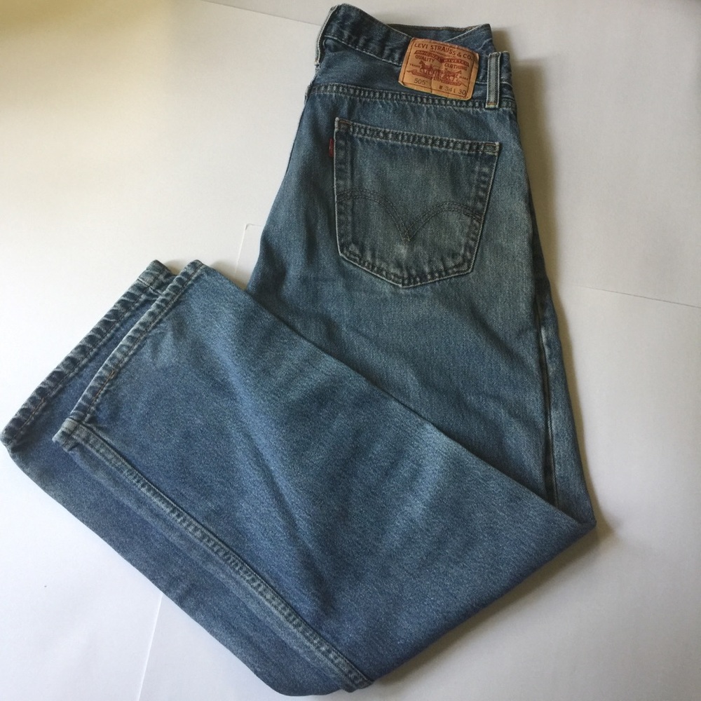 Levi's Straight Fit 505 Jeans (34 x 30)