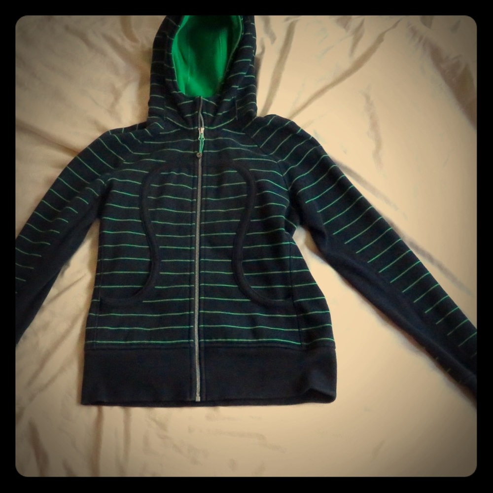 Lululemon Striped Slalom Scuba Hoodie Size 6