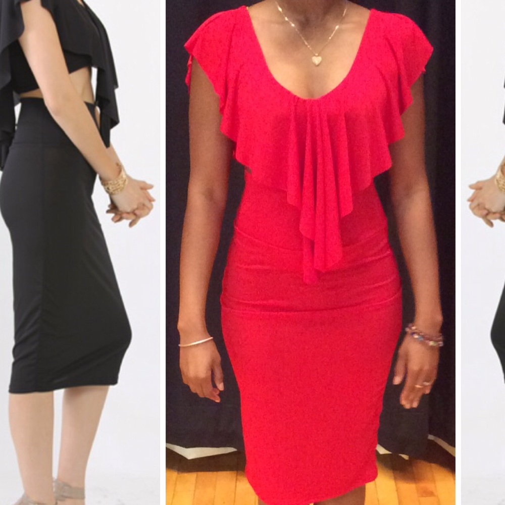 2pc Ruffle Cropped Skirt Set - Picture 5 of 5