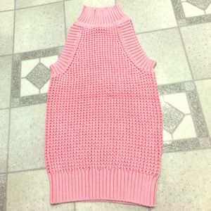 Michael kors pink sleeveless sweater size xs