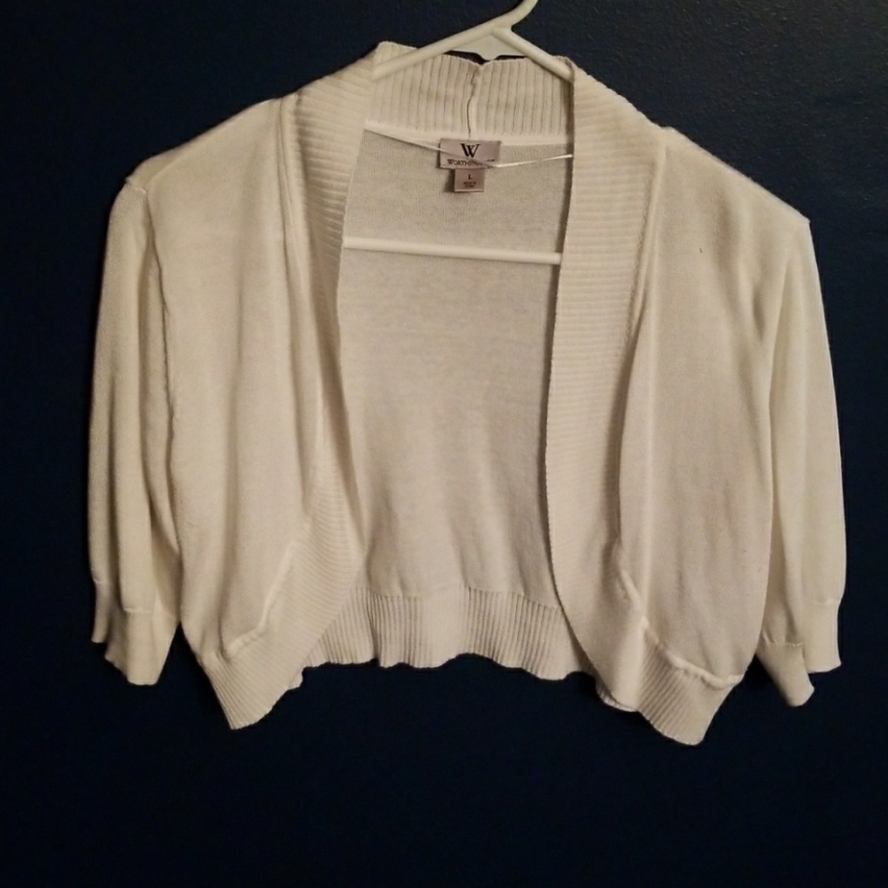 Cropped Sweater Jacket