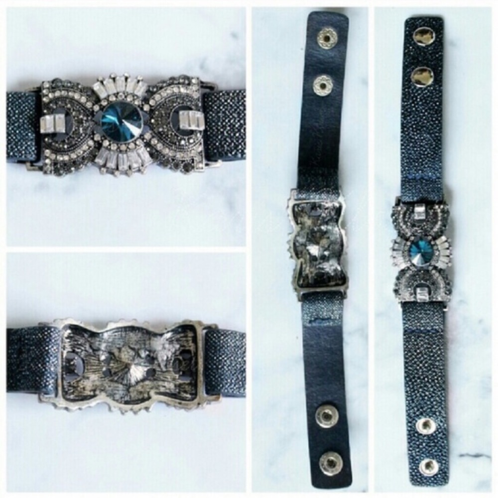 Jewelry | Navy Crystal Cuff - Picture 2 of 3