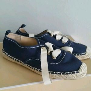 Kate spade  canvas  blue  6.5