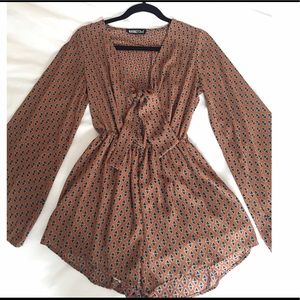 Audrey 3+1 Meet Me in Morocco Romper Rust - Small