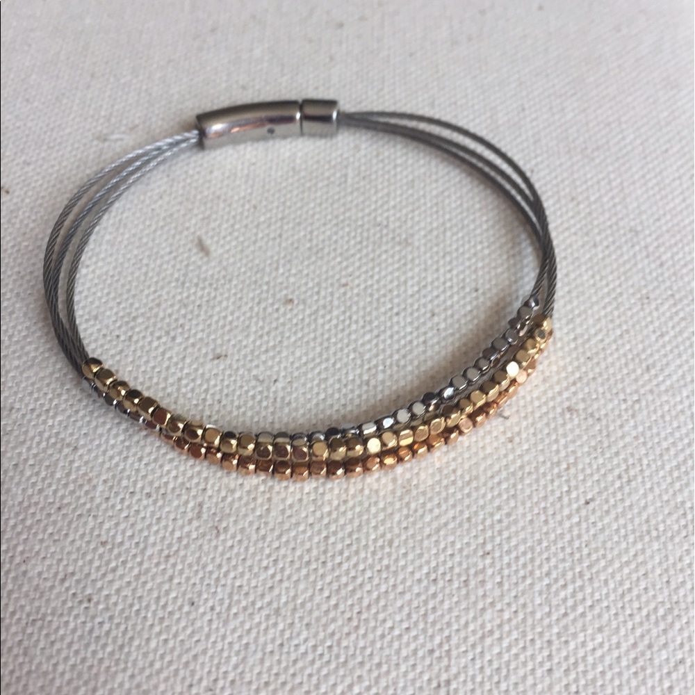 Multi-colored Fossil Bracelet