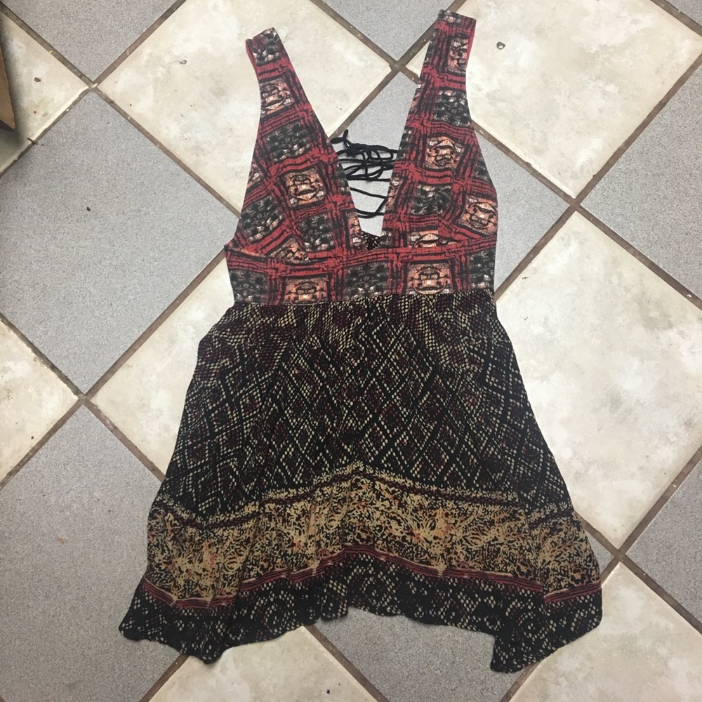 Free People Tie-Back Boho Tunic