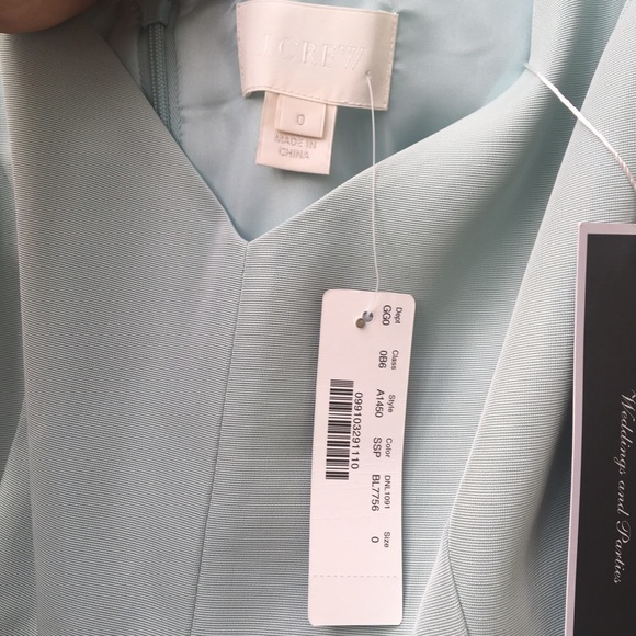 J CREW DRESS. Sea foam color - Picture 6 of 6