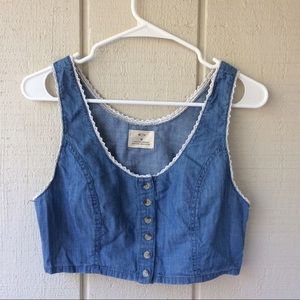 DENIM BRALET/CROPTOP