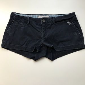 A&F Low-Rise Shorts Navy Blue