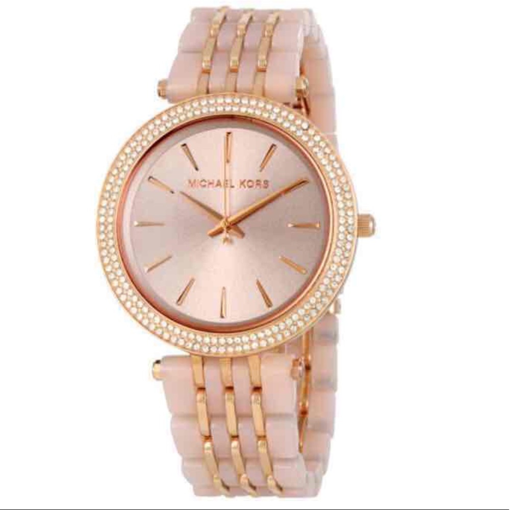 NWT MK Darci Watch in Rose Gold