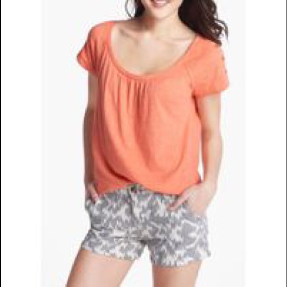 Lucky Brand Tops - Lucky Brand BF T Coral