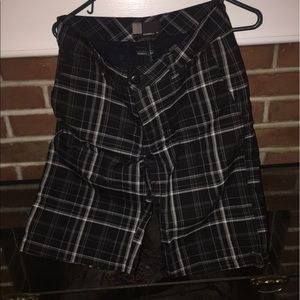 Black Plaid Mens O'Neill Shorts