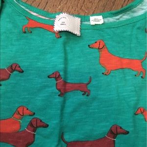 dachshund shirt anthropologie