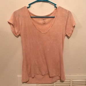 Pink Acid Wash Crop Top