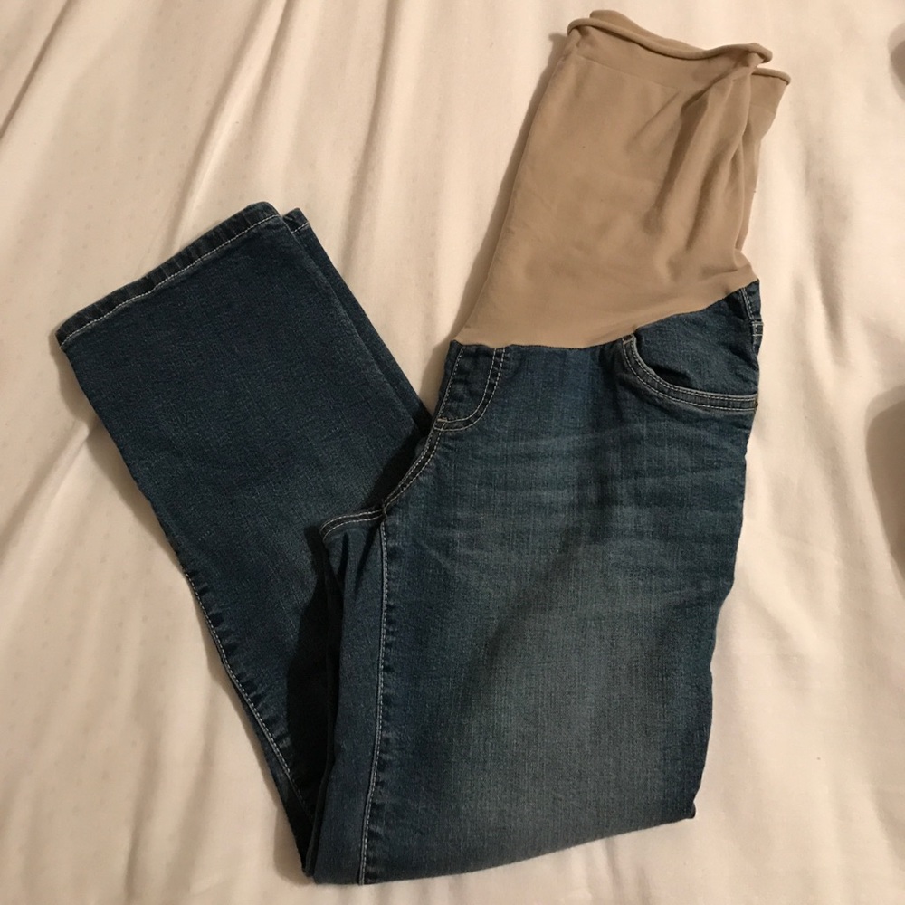 Denim Maternity Capris