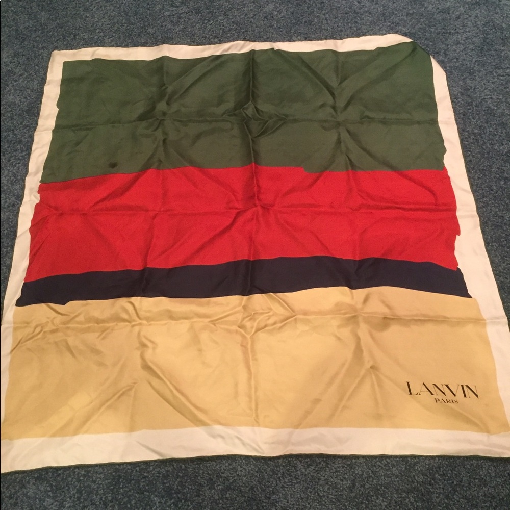 Lanvin silk scarf from Paris