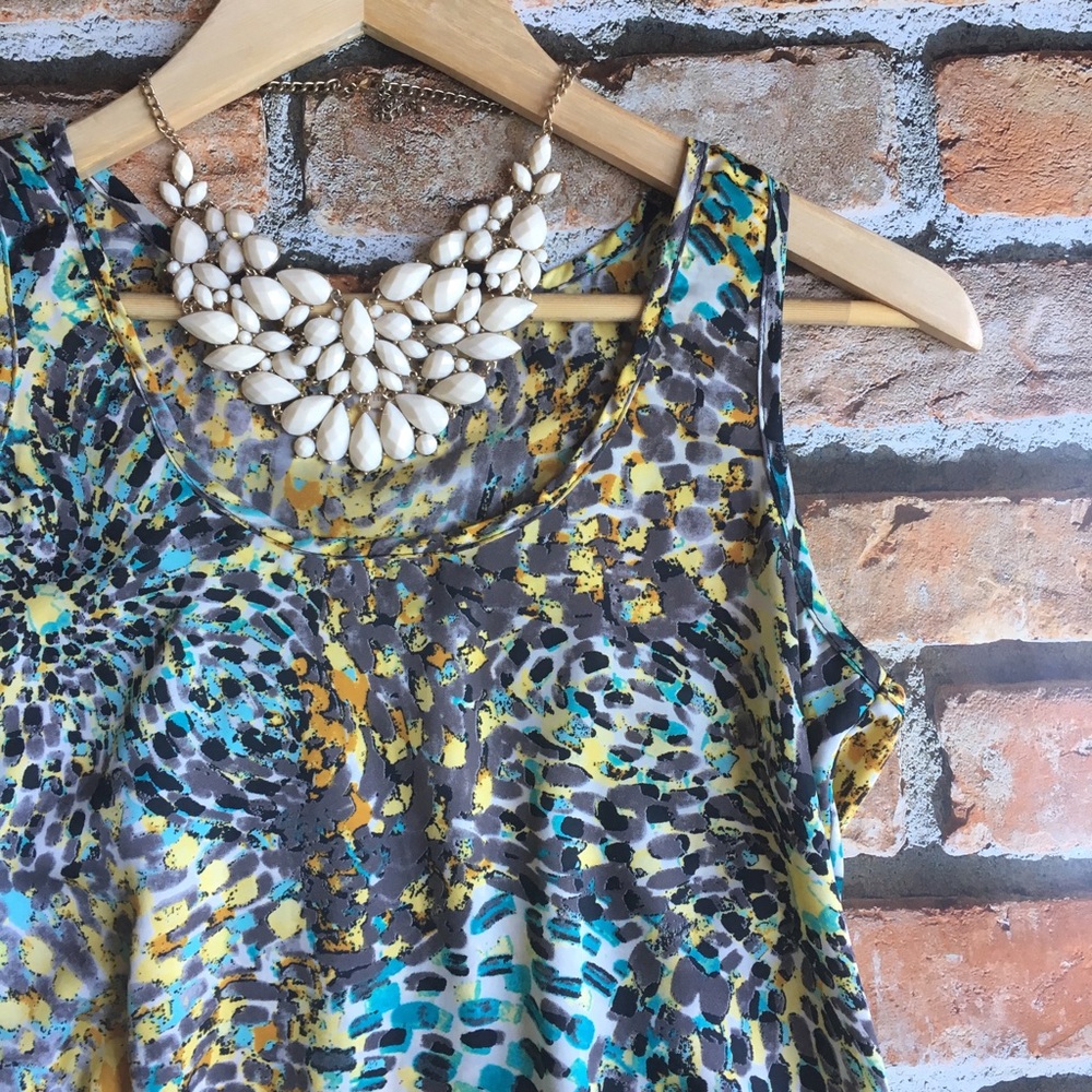 silky summer brushstroke top XS, S, M, 0, 2, 4