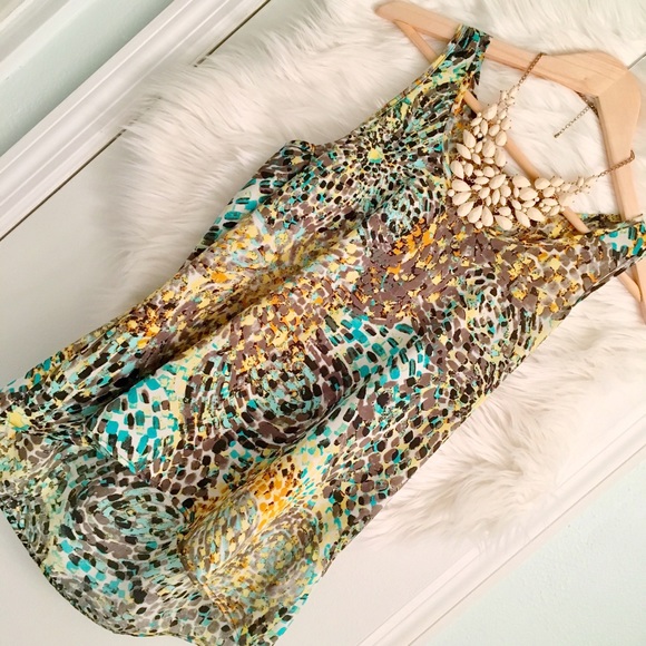 silky summer brushstroke top XS, S, M, 0, 2, 4 - Picture 3 of 6