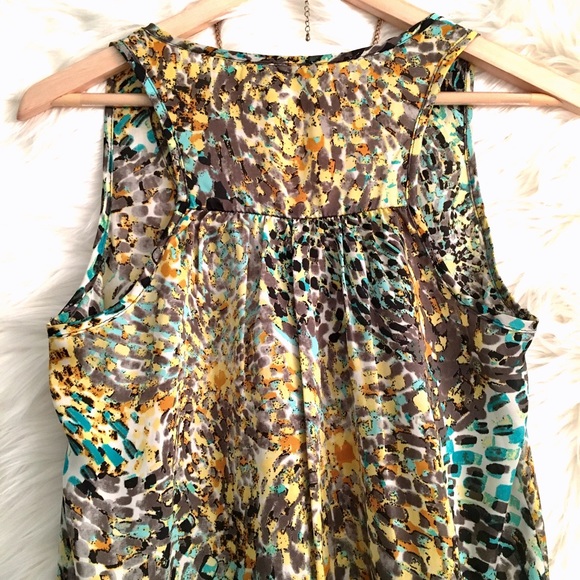 silky summer brushstroke top XS, S, M, 0, 2, 4 - Picture 5 of 6