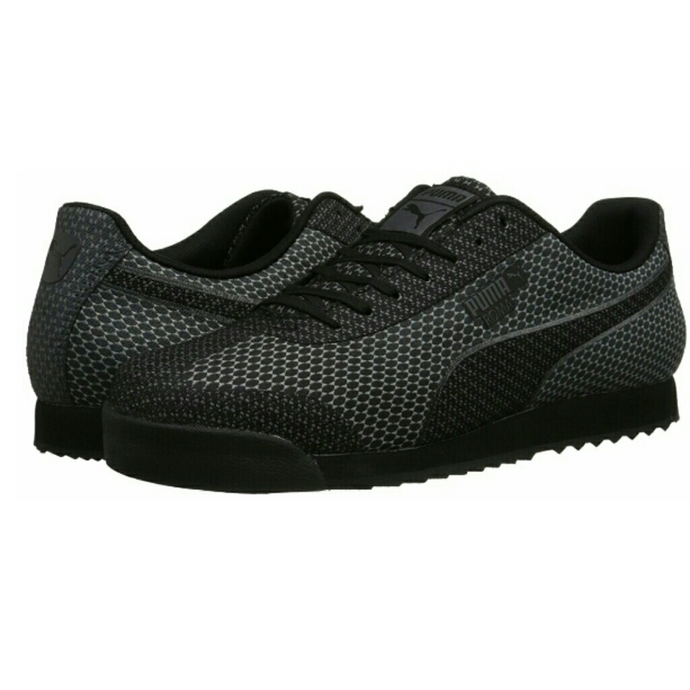 PUMA Men's Roma Woven Mesh lace-up fashion sneaker