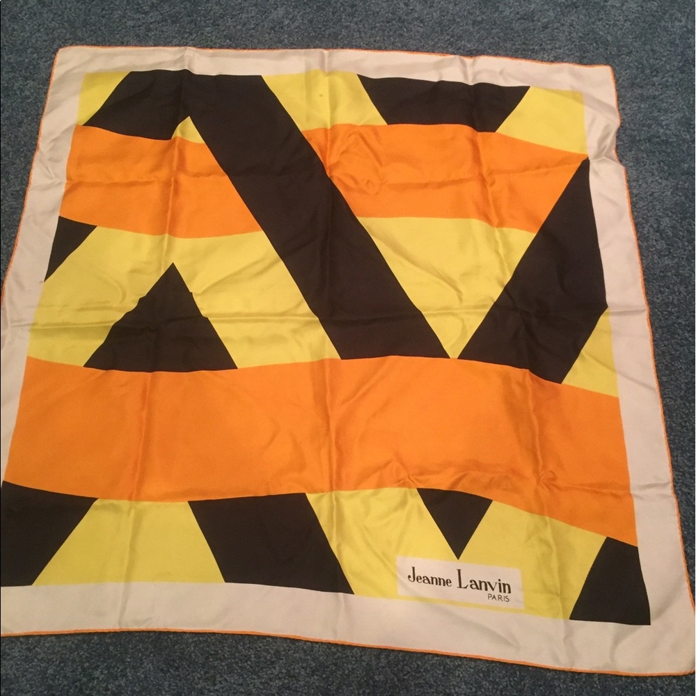 Vintage Jeanne lanvin silk scarf