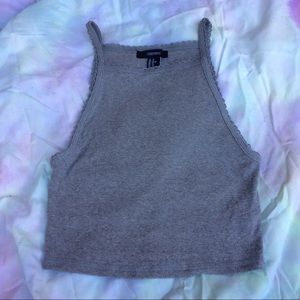 FOREVER 21 HIGH NECK CROP TOP