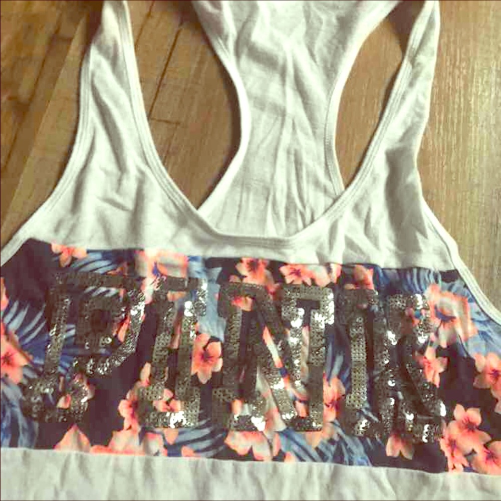 VS studded Floral Tank