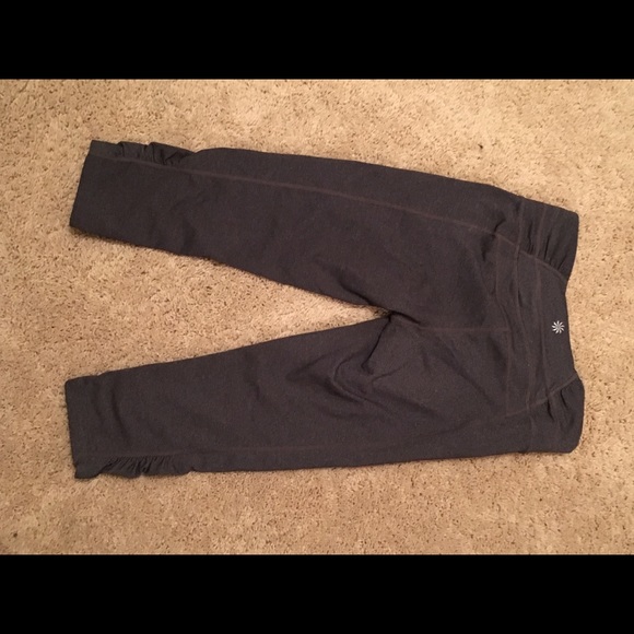 Gray Capri Leggings - Picture 3 of 4