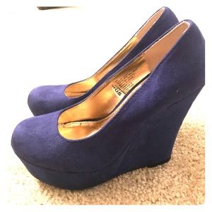 Mossimo Royal Blue Wedges