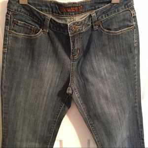 The Limited, bootcut jeans, dark denim