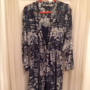 Banana republic tie dye print duster/dress