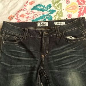 Womens dark blue jeans