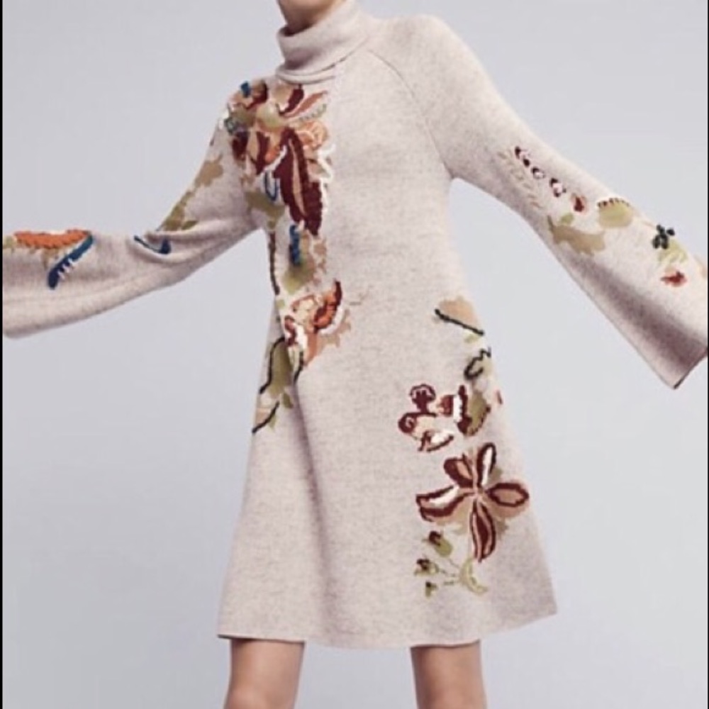 Anthropologie sweater dress size small