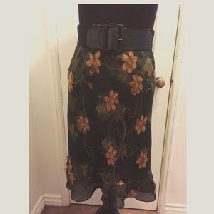 Vintage Floral Skirt Dress