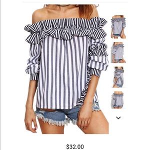Off the shoulder top. Never worn.