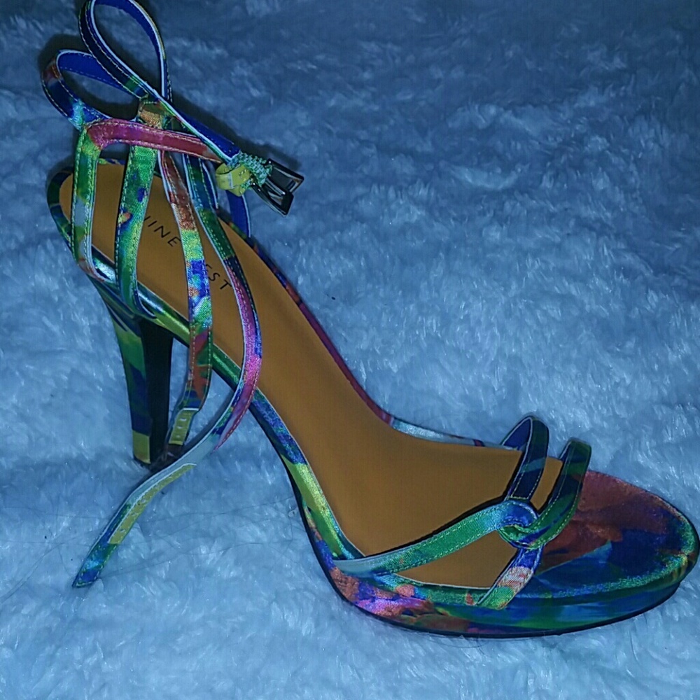 Colorful Platform Sandals Size 10 Nine West