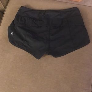 Lululemon Black Speed Shorts