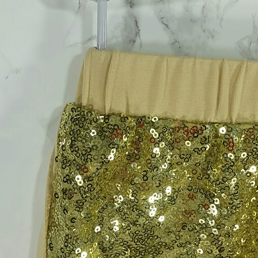 Gold Sequins legging. Kids - Picture 3 of 5