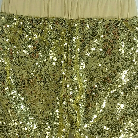 Gold Sequins legging. Kids - Picture 2 of 5
