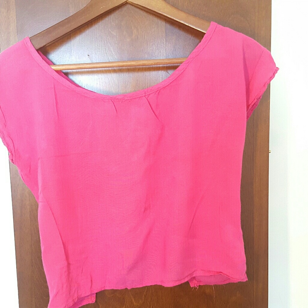 Pink Crop Top