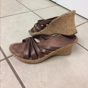 Brown strappy sandals