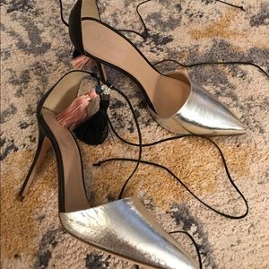 J. Crew Roxie Crinkle Leather Pump Sz 9 1/2