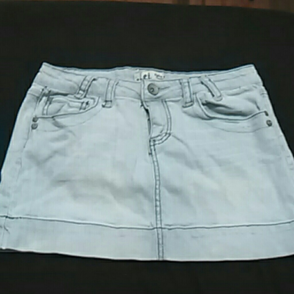 Mini jean skirt