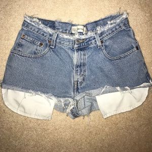 Vintage High Waisted Levi Jean Shorts