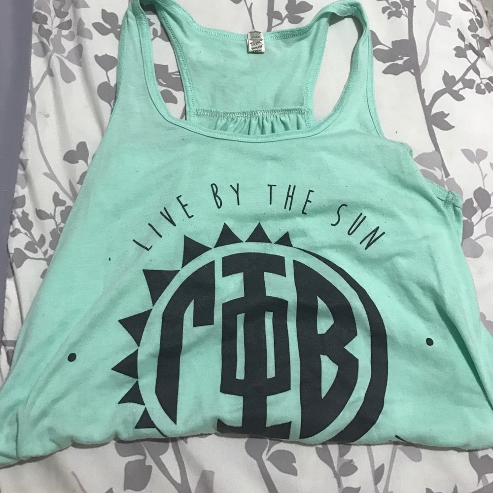 Gamma Phi Beta Turquoise Tank Top