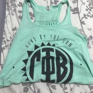 Gamma Phi Beta Turquoise Tank Top