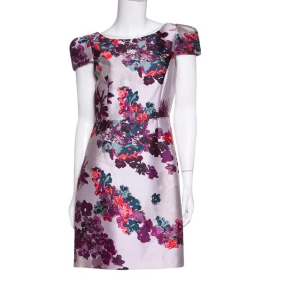 Tibi Lavender Cap Sleeve Dress
