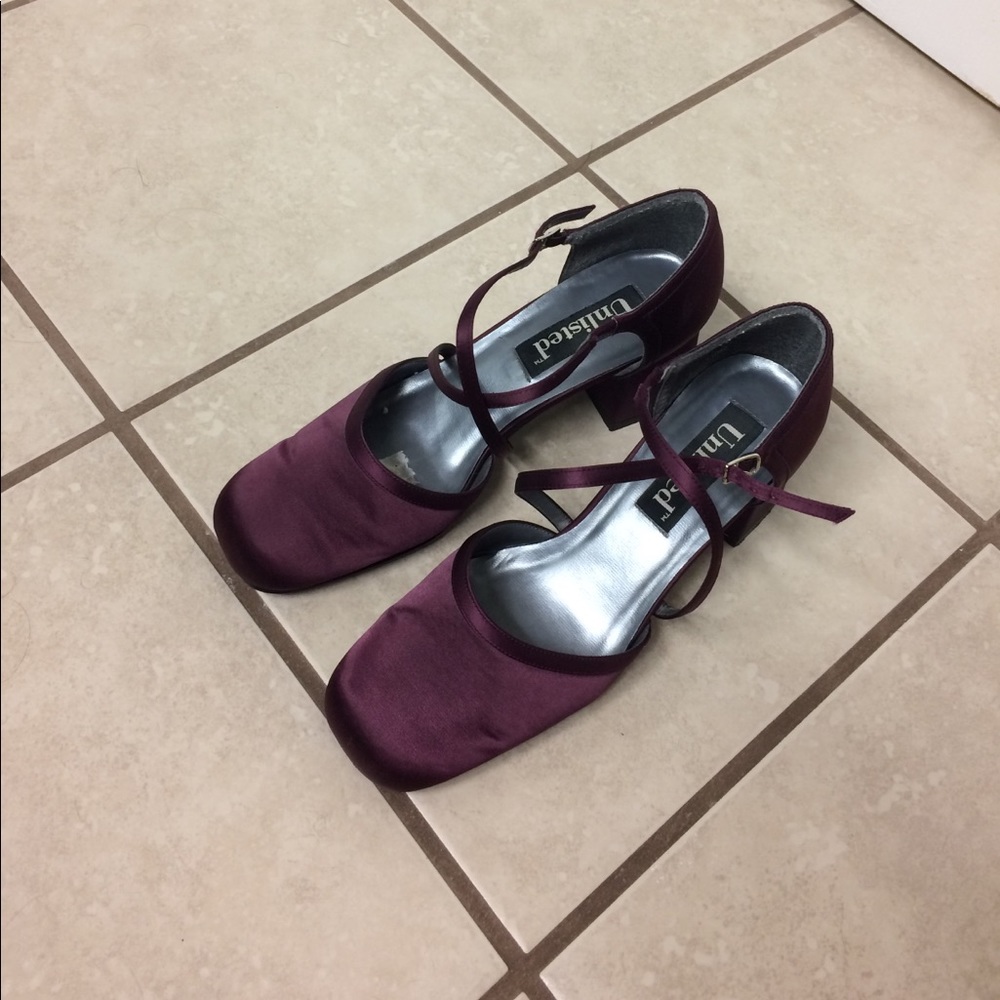 Wine colored dress shoes